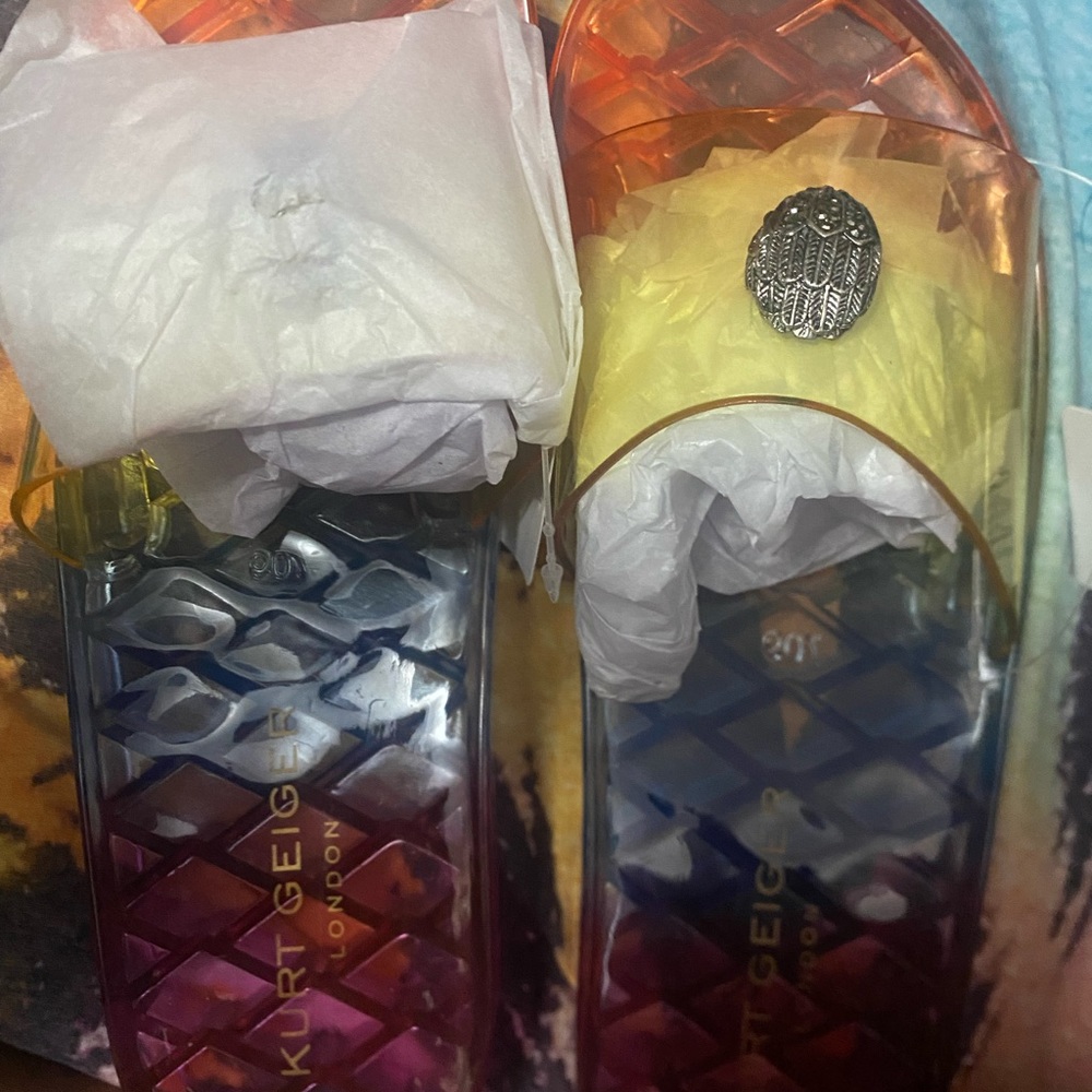 Kurt Geiger London Pink Maddie Rainbow Sandals